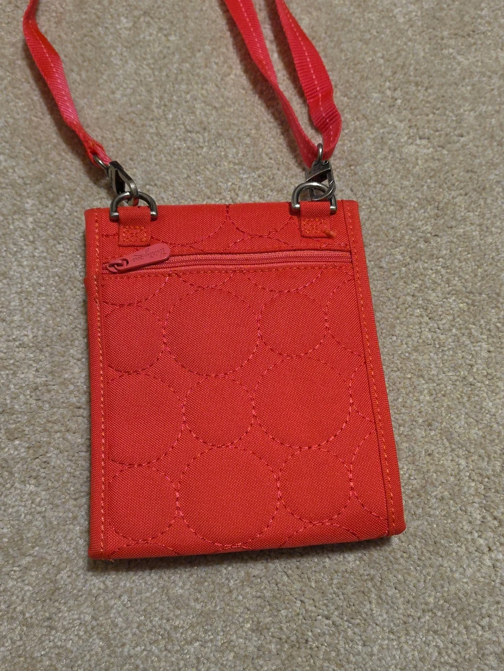 Thirty-one Hot Pink Quilted Crossbody Pouch NWOT